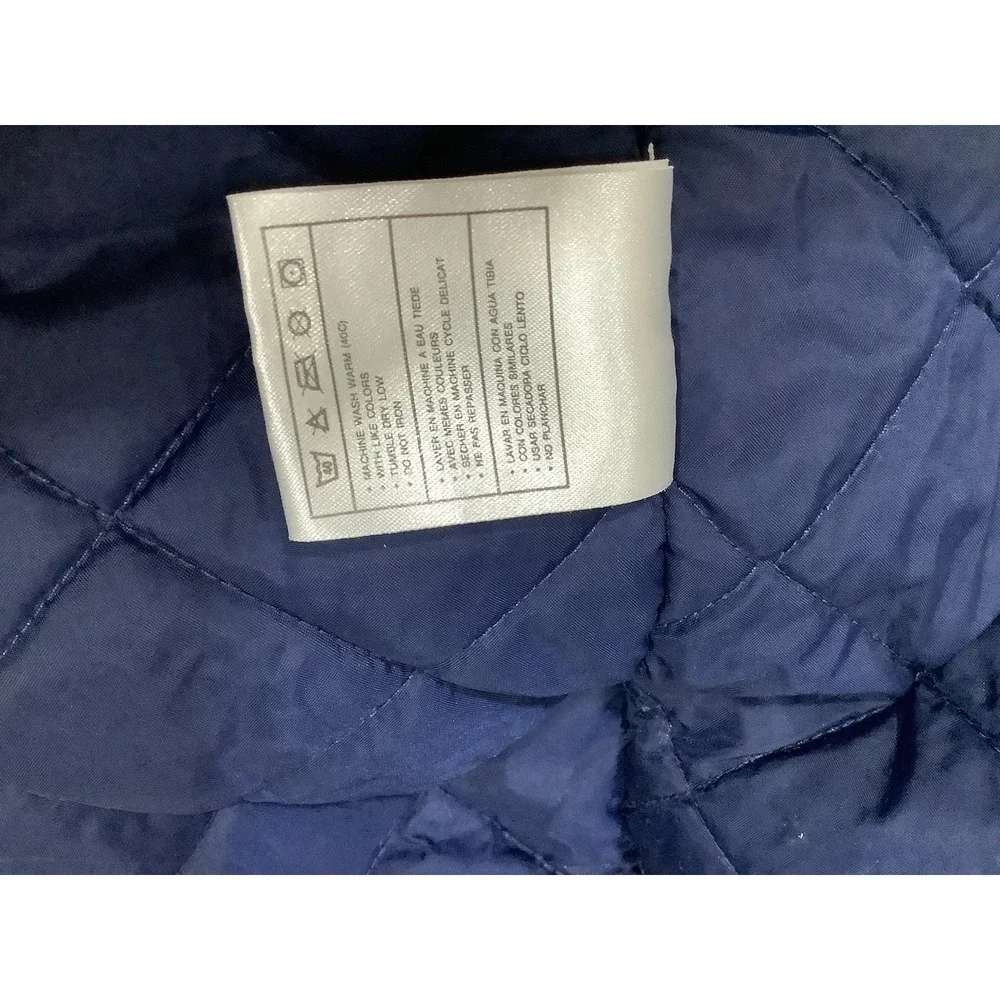Vintage Nike Swoosh Quilted Jacket White 90's Size Large XBlue White Black